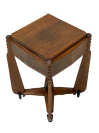 Art Deco Amsterdamse School Side Table by Architect Christiaan Bartels, 1920s